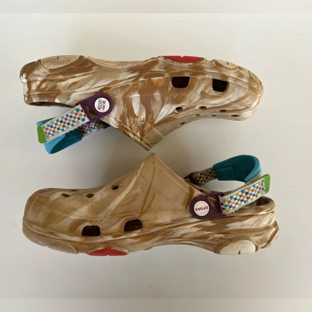Crocs X Cinnamon Toast Crunch All Terrain Clogs, Brown Sugar/Blue, M10/W12